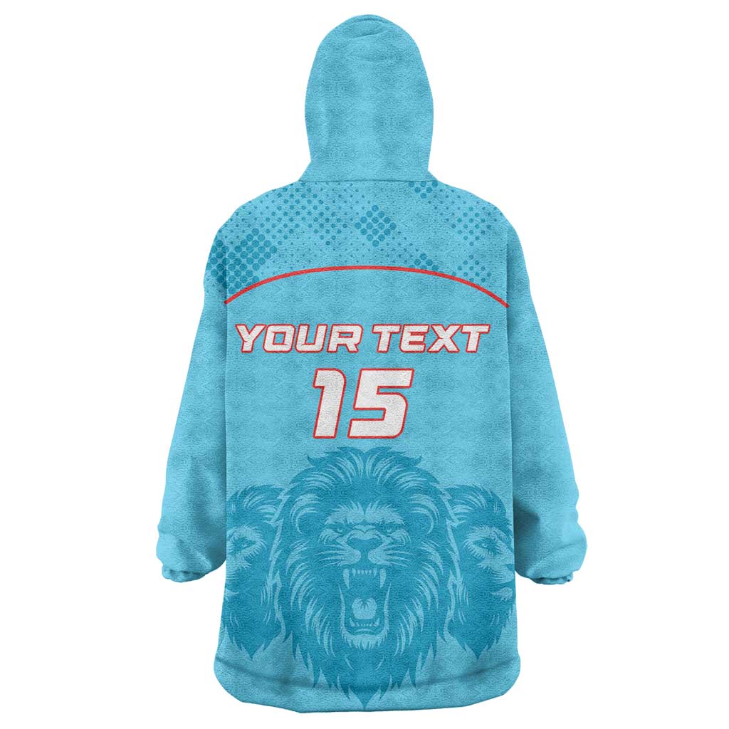 Custom Afro South Africa Cricket Wearable Blanket Hoodie Roar Saam More - This Is Pretoria LT15