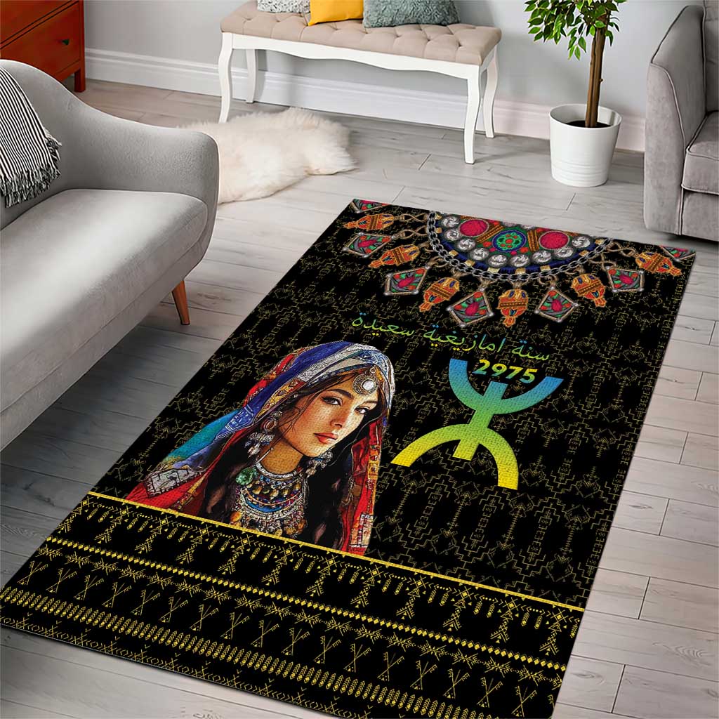 Assegwas Ameggaz Yennayer Area Rug Women Amazigh - Berber Pattern LT15