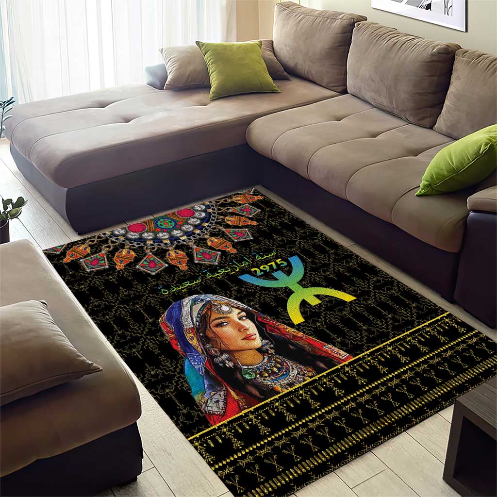 Assegwas Ameggaz Yennayer Area Rug Women Amazigh - Berber Pattern LT15