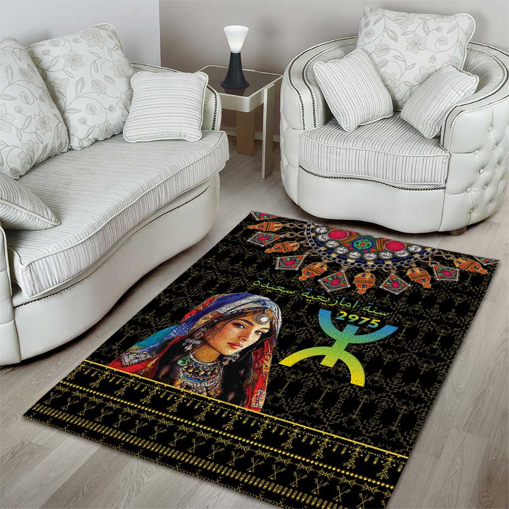 Assegwas Ameggaz Yennayer Area Rug Women Amazigh - Berber Pattern LT15