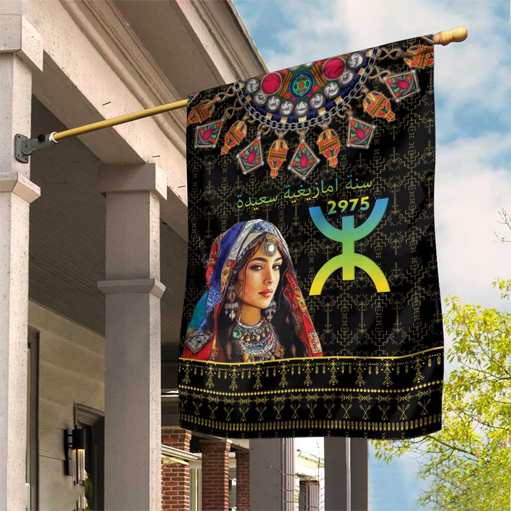 Assegwas Ameggaz Yennayer Garden Flag Women Amazigh - Berber Pattern LT15