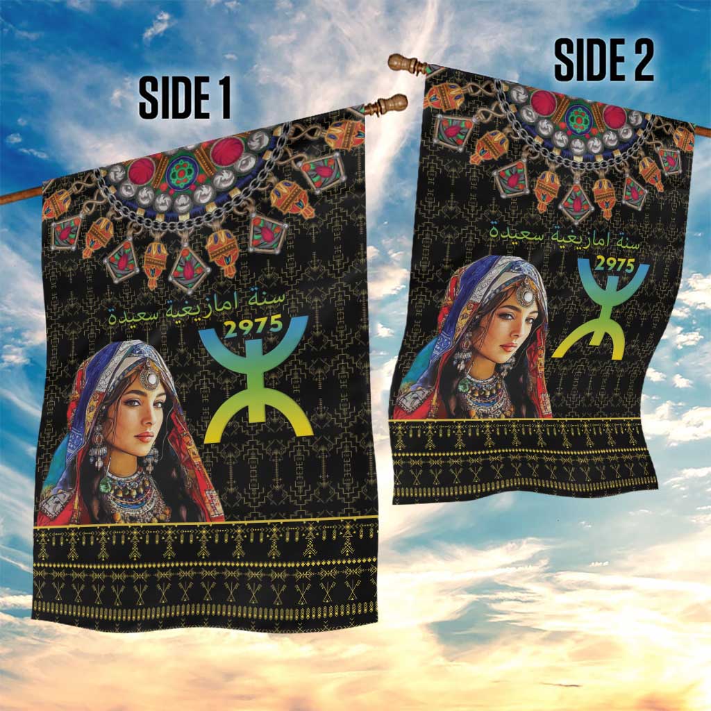 Assegwas Ameggaz Yennayer Garden Flag Women Amazigh - Berber Pattern LT15