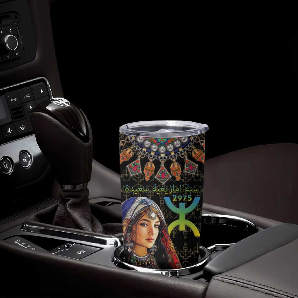 Assegwas Ameggaz Yennayer Tumbler Cup Women Amazigh - Berber Pattern LT15