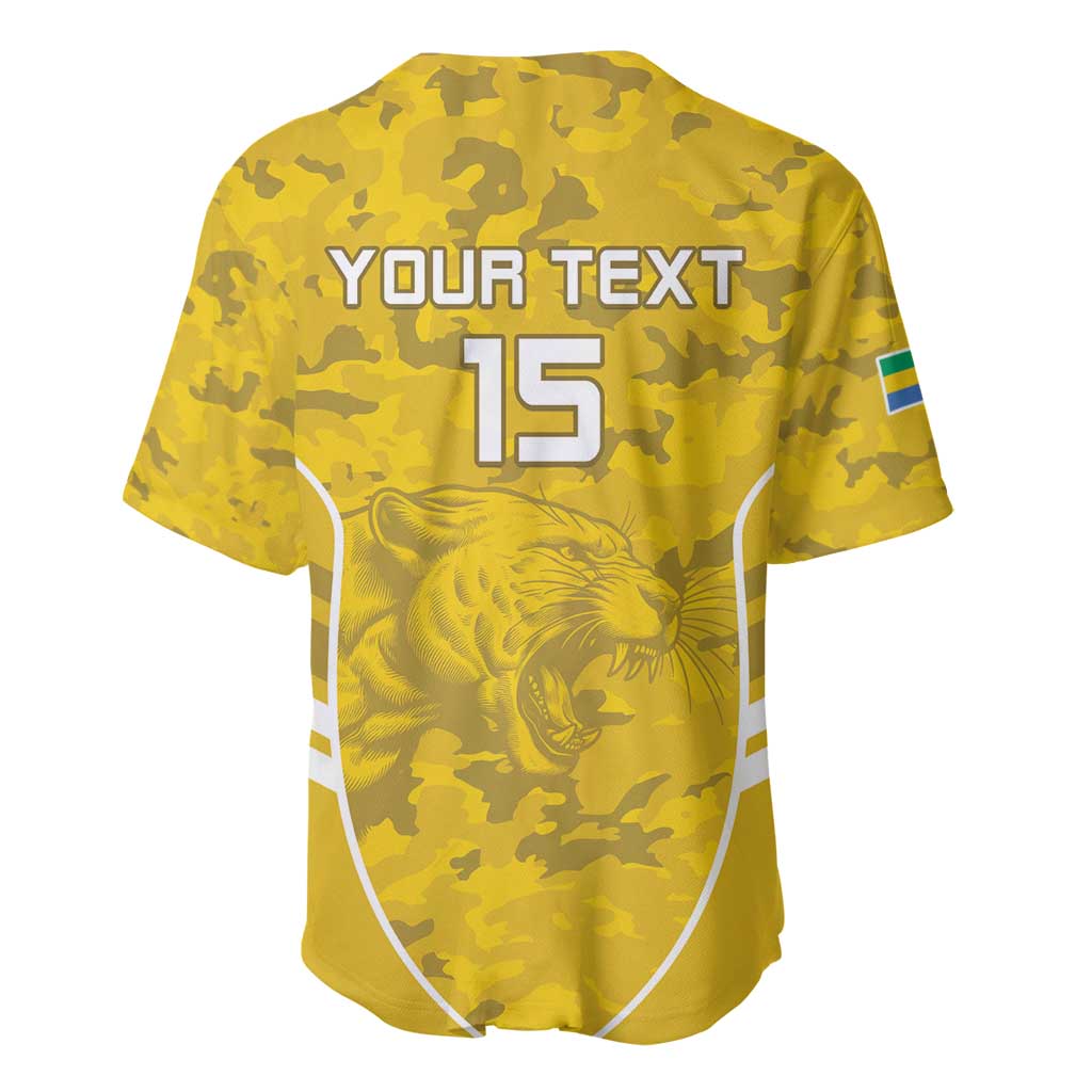 Custom Gabon Football Baseball Jersey Go Les Pantheres LT15