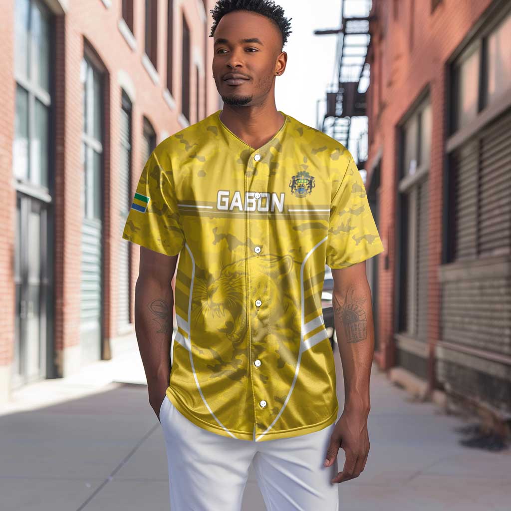 Custom Gabon Football Baseball Jersey Go Les Pantheres LT15