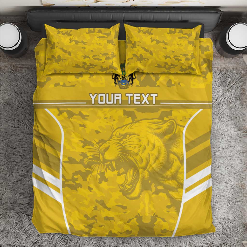 Custom Gabon Football Bedding Set Go Les Pantheres LT15