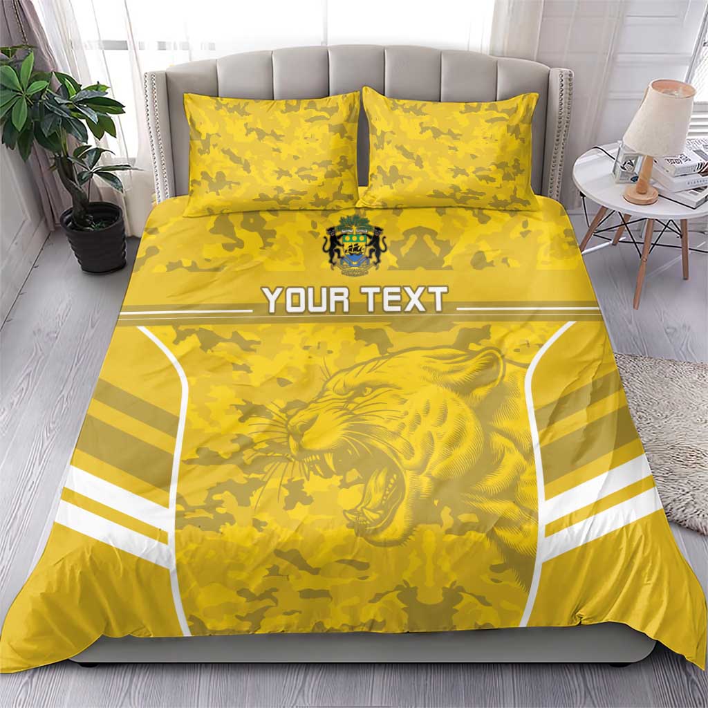Custom Gabon Football Bedding Set Go Les Pantheres LT15