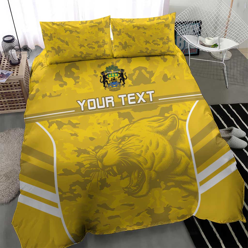 Custom Gabon Football Bedding Set Go Les Pantheres LT15