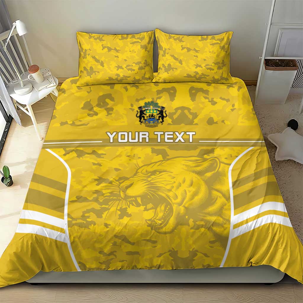Custom Gabon Football Bedding Set Go Les Pantheres LT15
