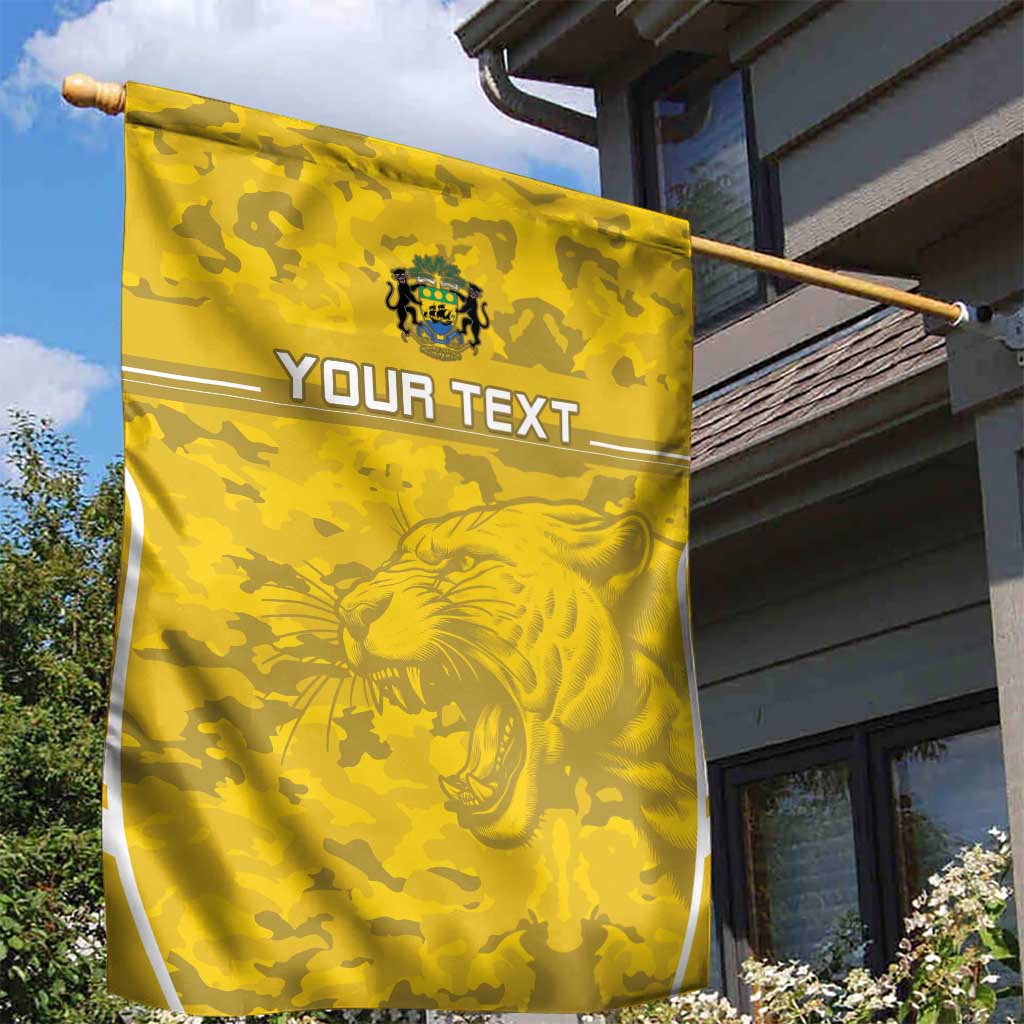 Custom Gabon Football Garden Flag Go Les Pantheres LT15