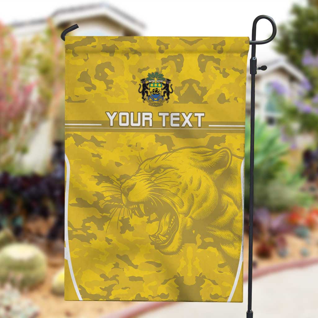 Custom Gabon Football Garden Flag Go Les Pantheres LT15