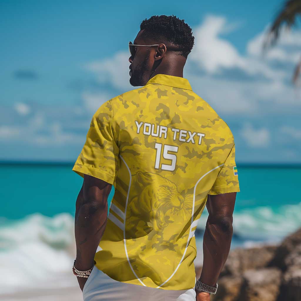 Custom Gabon Football Hawaiian Shirt Go Les Pantheres LT15