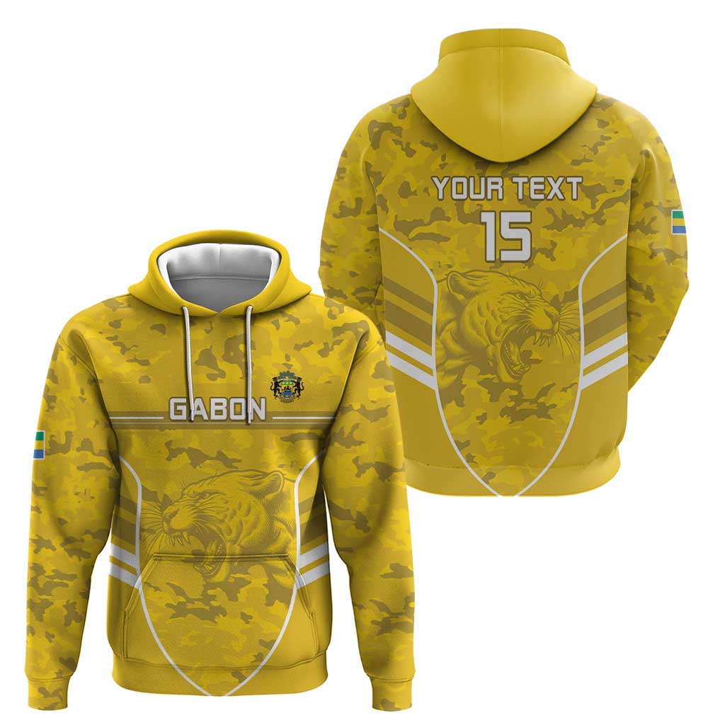 Custom Gabon Football Hoodie Go Panthers LT15