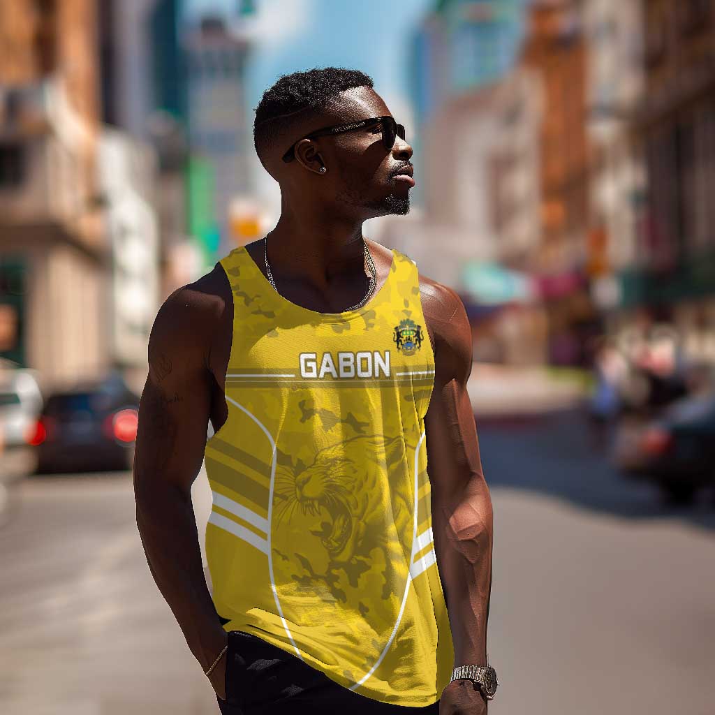 Custom Gabon Football Men Tank Top Go Les Pantheres LT15