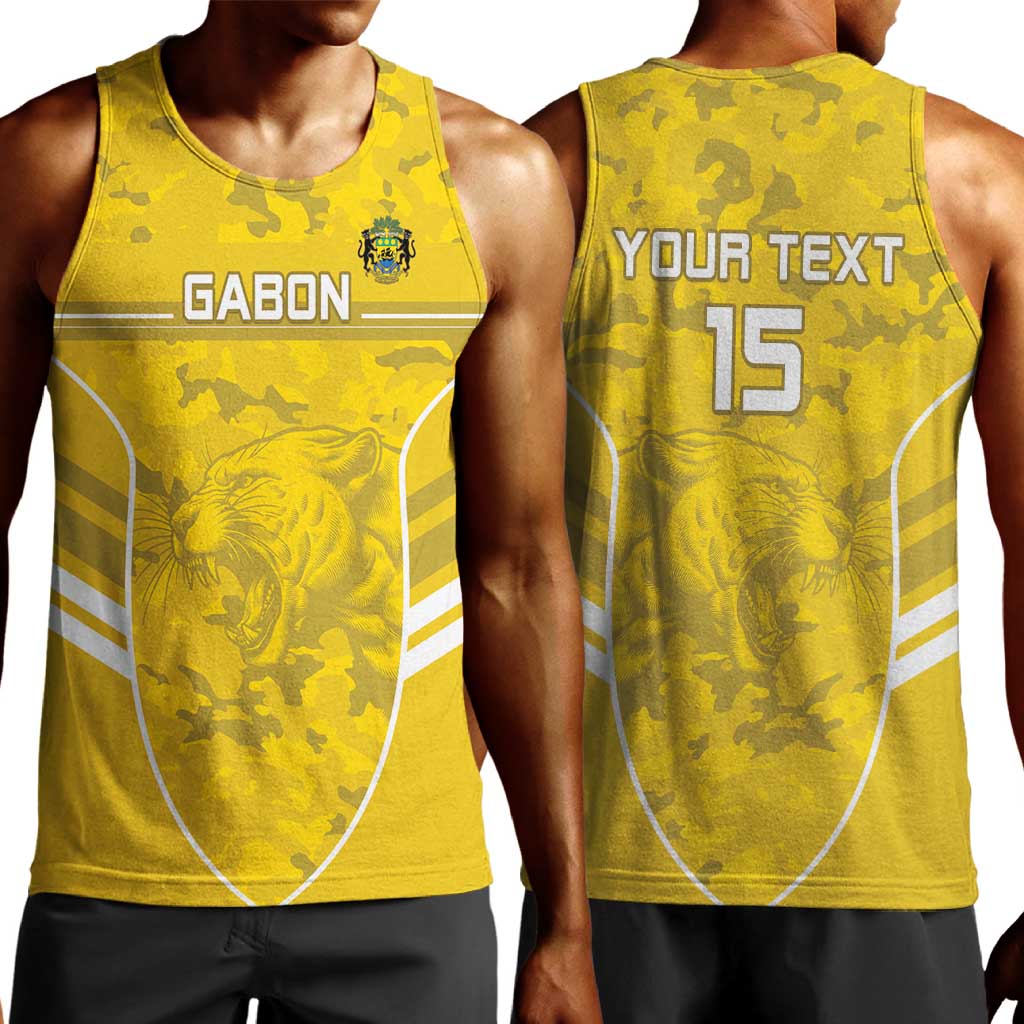 Custom Gabon Football Men Tank Top Go Les Pantheres LT15