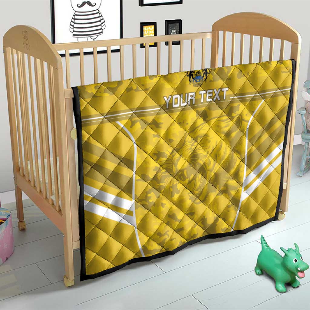 Custom Gabon Football Quilt Go Les Pantheres LT15
