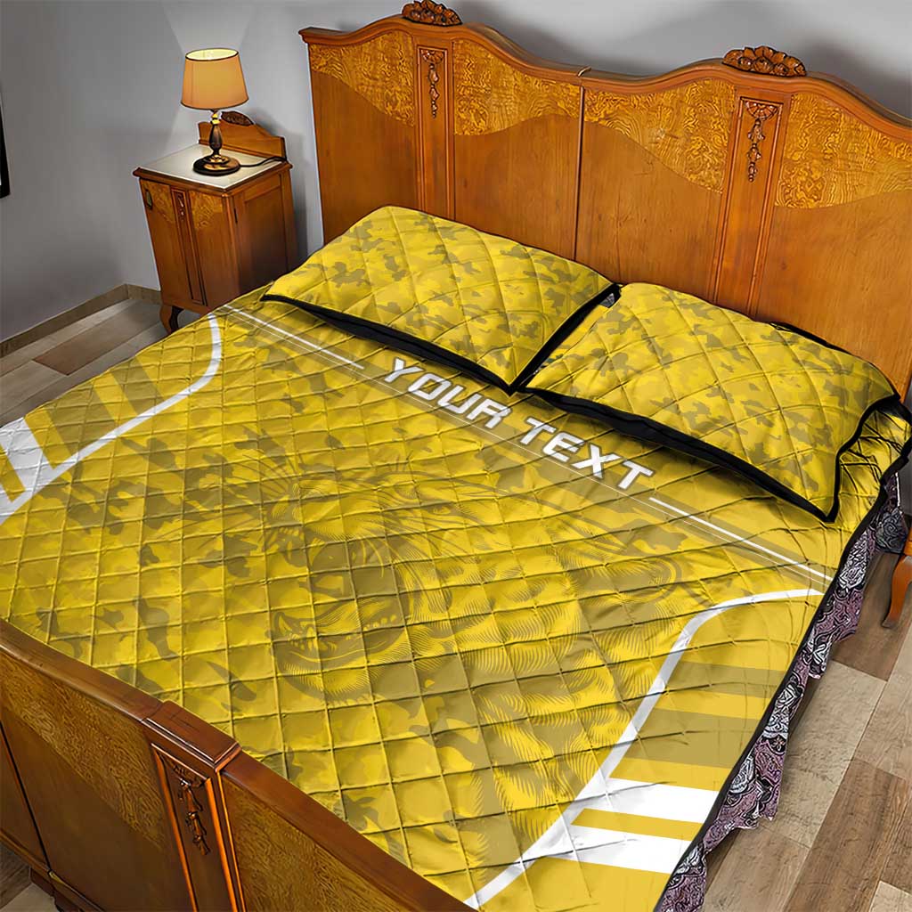 Custom Gabon Football Quilt Bed Set Go Les Pantheres LT15