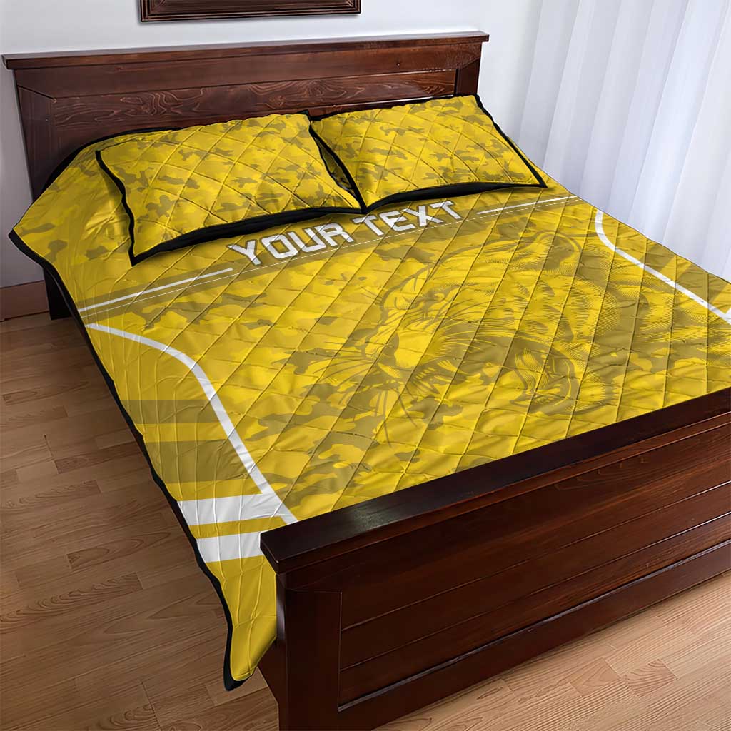 Custom Gabon Football Quilt Bed Set Go Les Pantheres LT15
