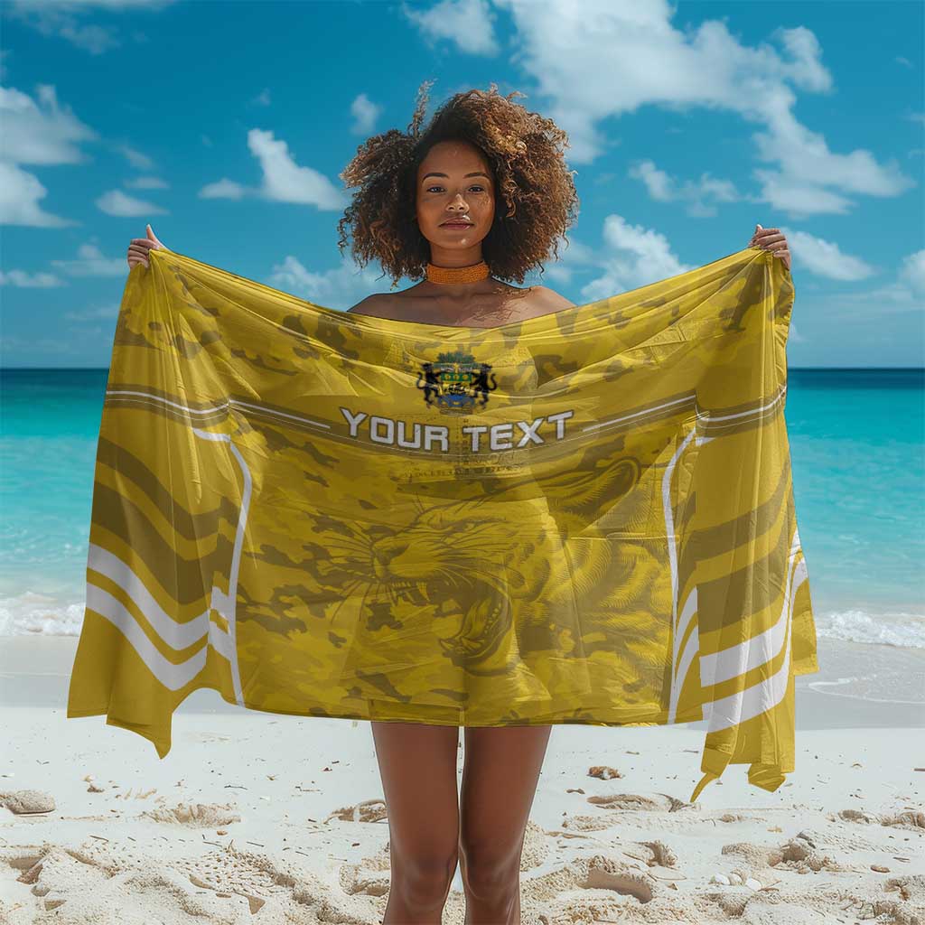 Custom Gabon Football Sarong Go Les Pantheres LT15