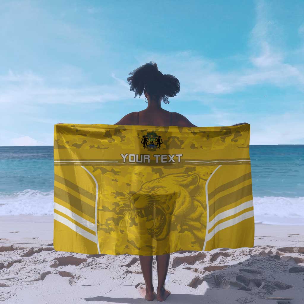 Custom Gabon Football Sarong Go Les Pantheres LT15