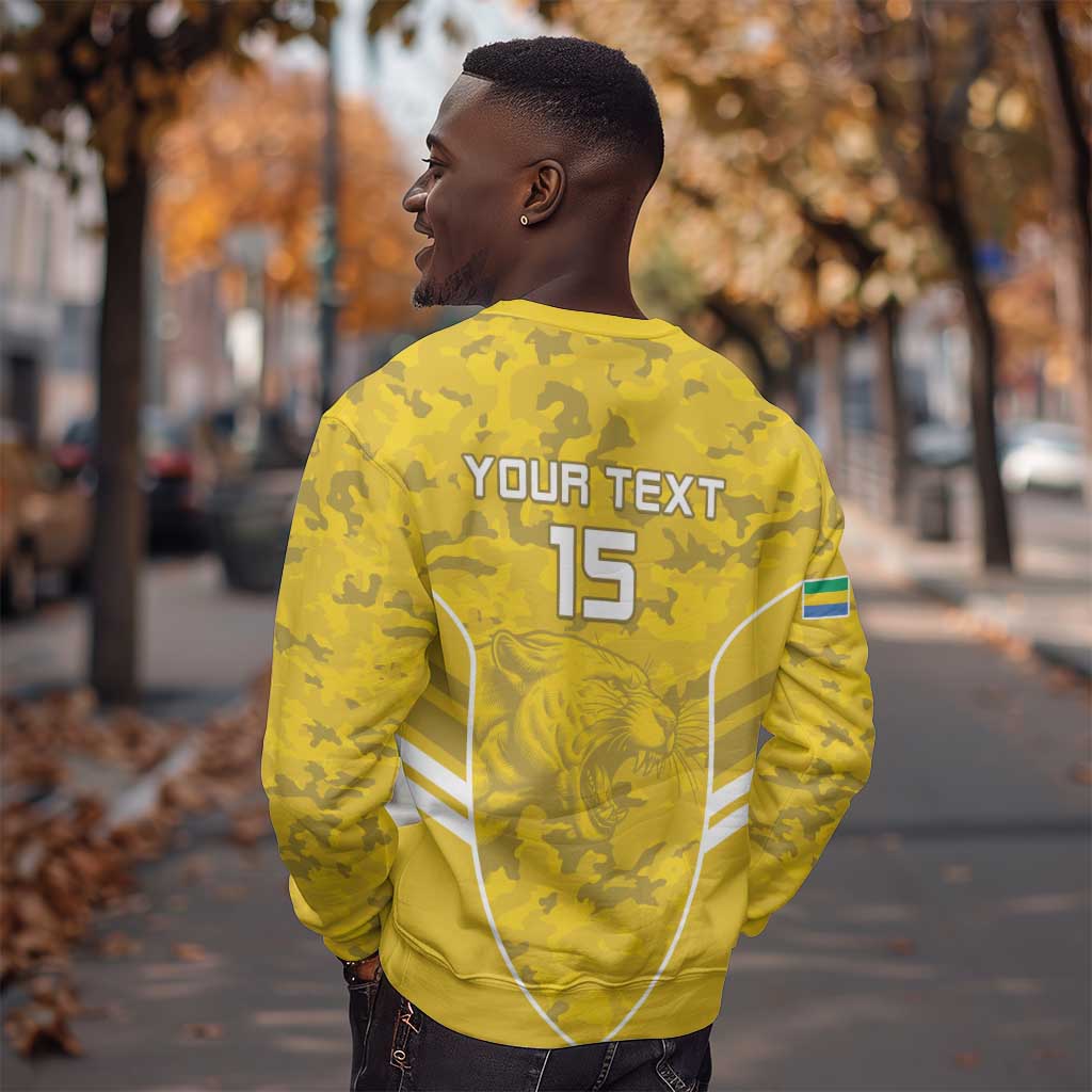 Custom Gabon Football Sweatshirt Go Les Pantheres LT15