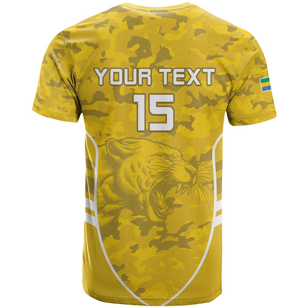 Custom Gabon Football T shirt Go Les Pantheres LT15