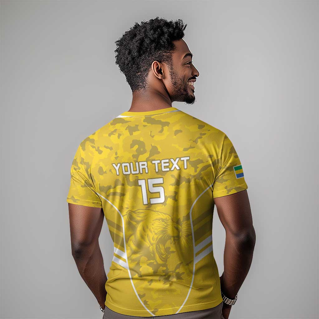Custom Gabon Football T shirt Go Les Pantheres LT15