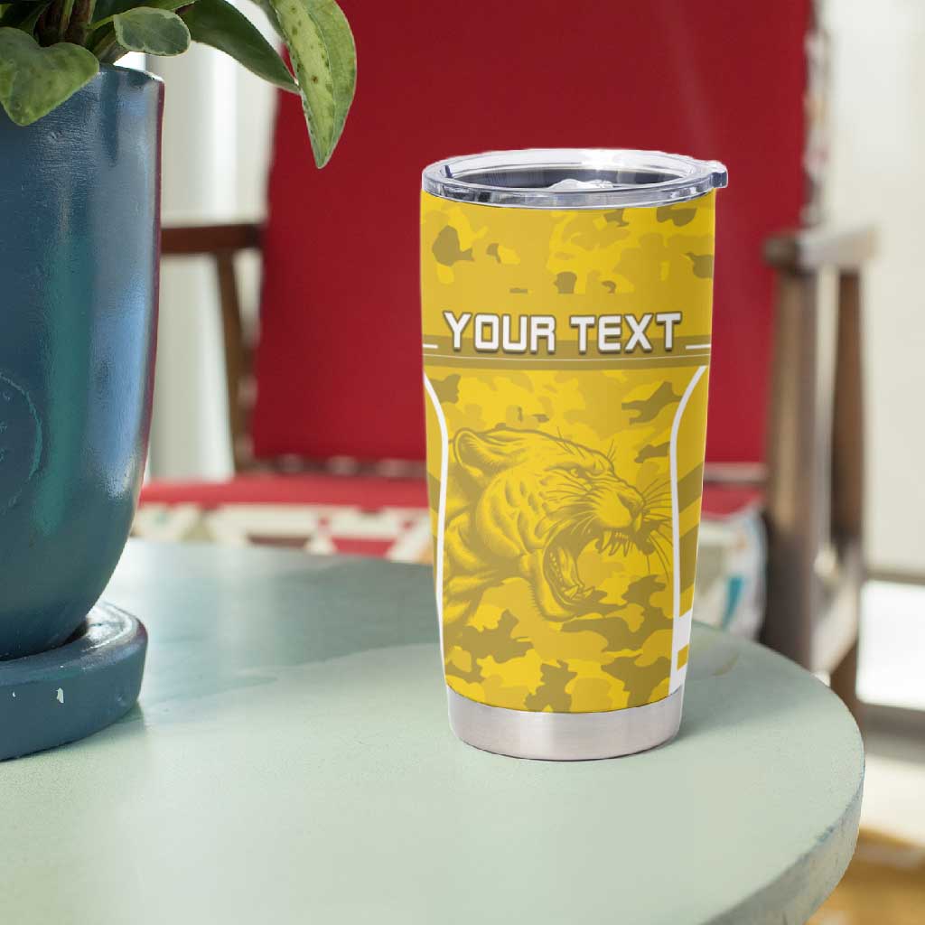 Custom Gabon Football Tumbler Cup Go Les Pantheres LT15