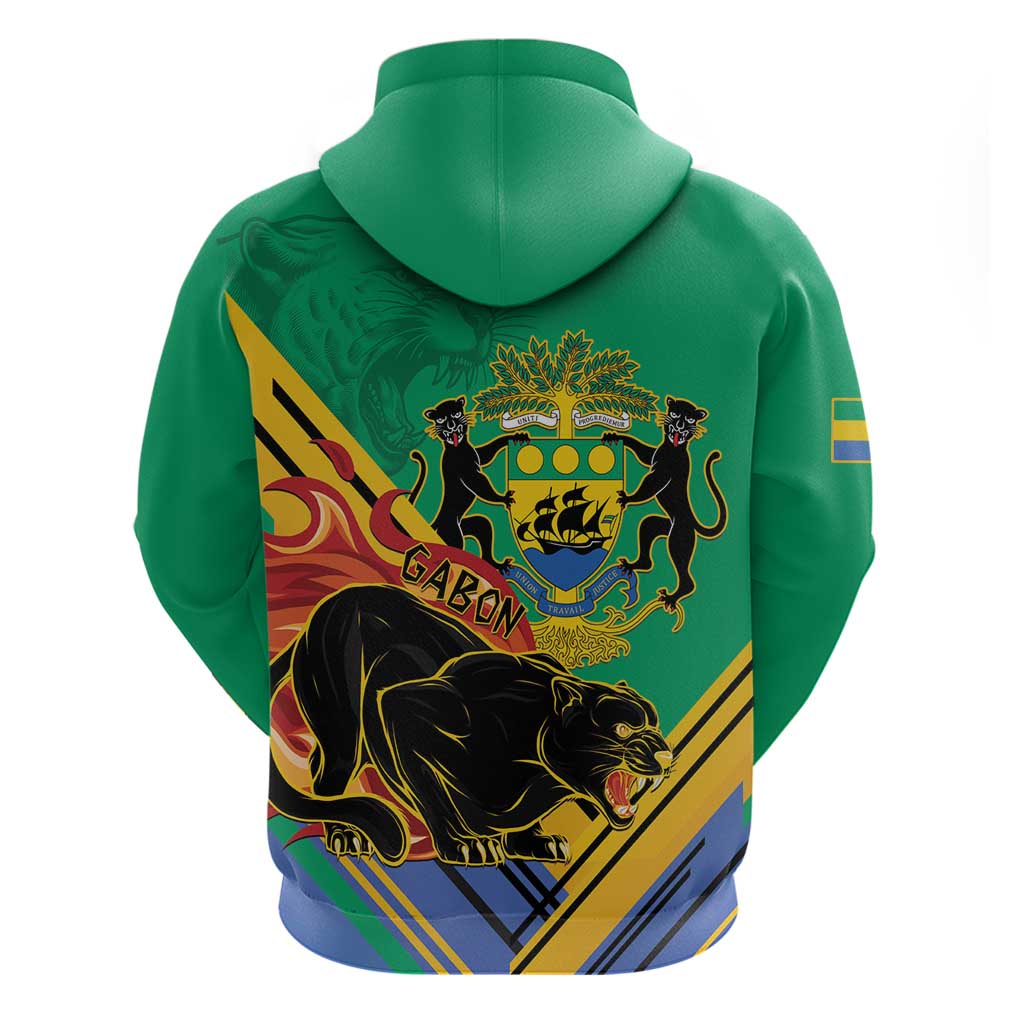 Gabon Black Panther Hoodie Coat Of Arms LT15