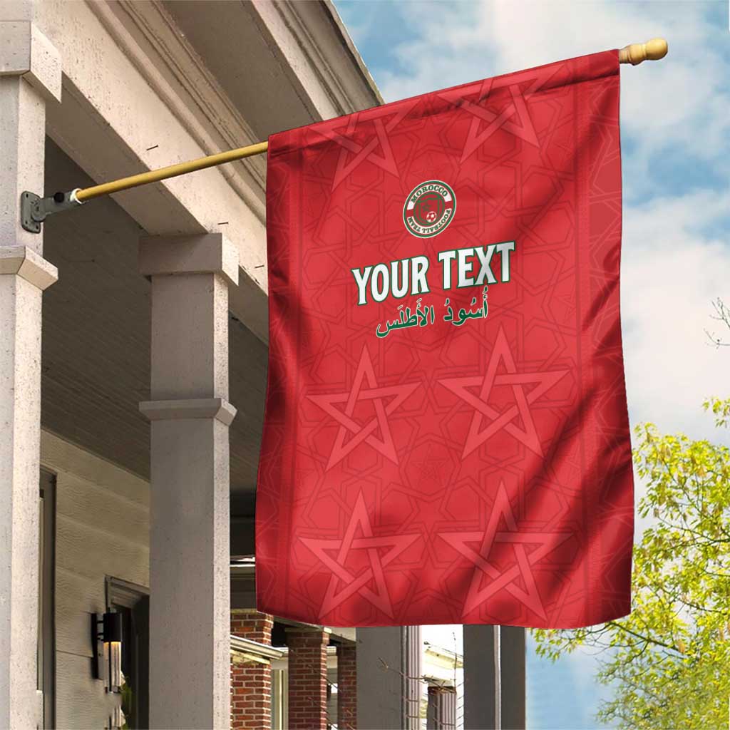 Custom Morocco Football Garden Flag Allez les Lions de lAtlas LT15