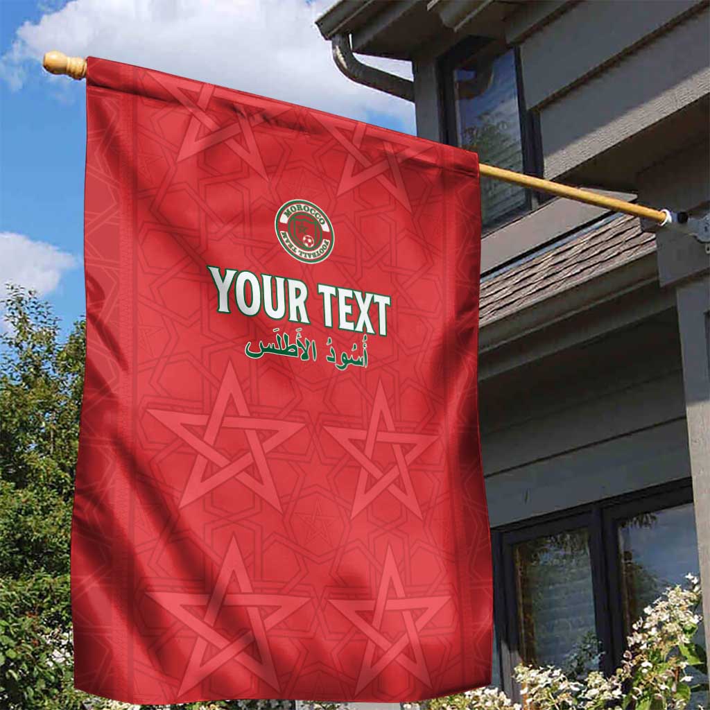 Custom Morocco Football Garden Flag Allez les Lions de lAtlas LT15