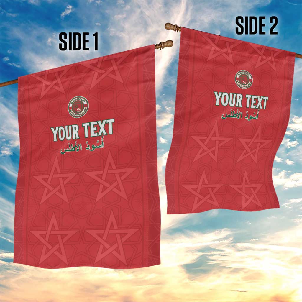 Custom Morocco Football Garden Flag Allez les Lions de lAtlas LT15