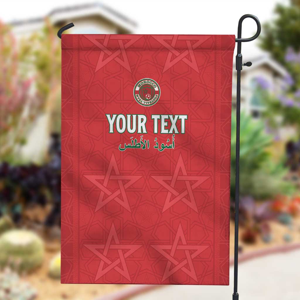 Custom Morocco Football Garden Flag Allez les Lions de lAtlas LT15