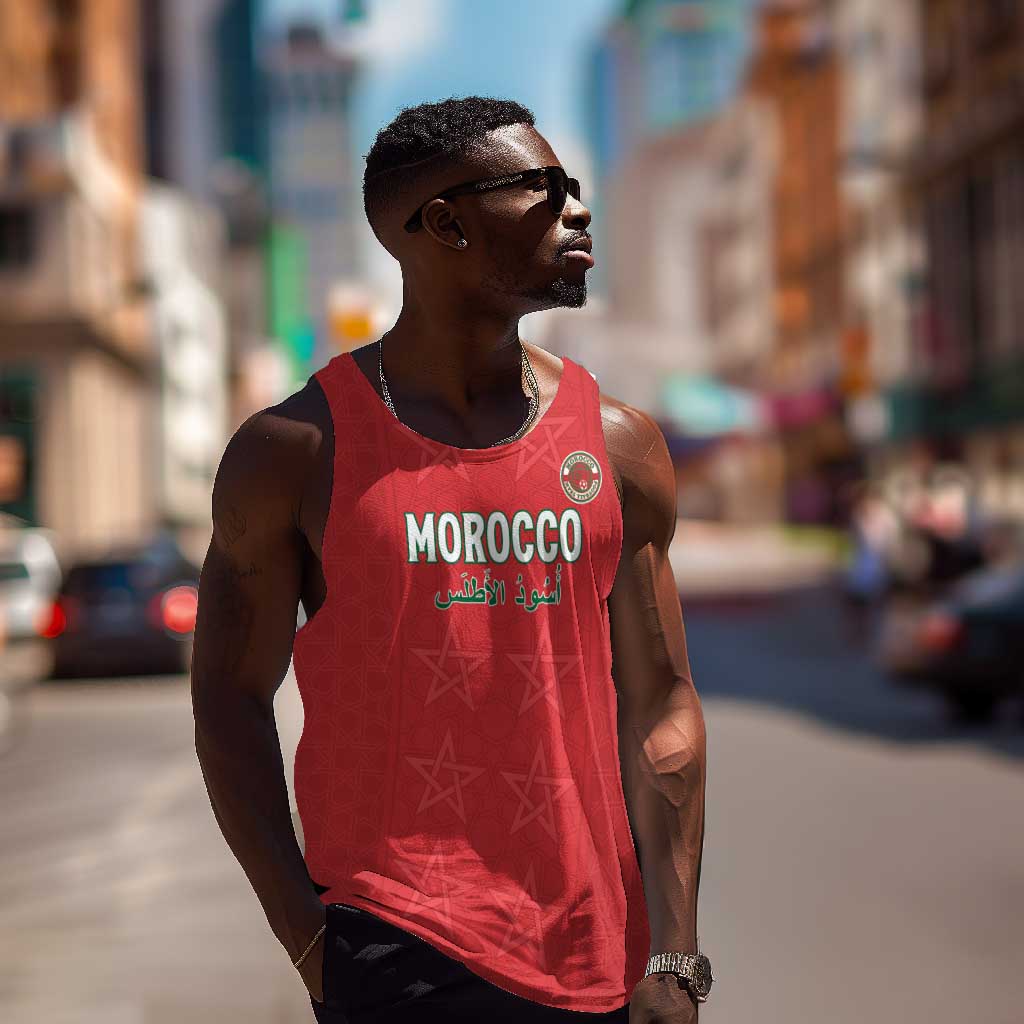 Custom Morocco Football Men Tank Top Allez les Lions de lAtlas LT15