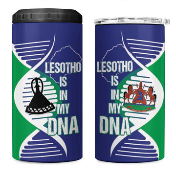Lesotho Is In My DNA 4 in 1 Can Cooler Tumbler LT15