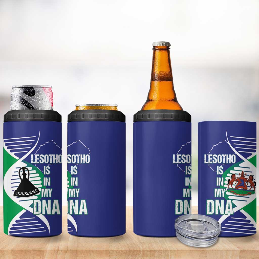 Lesotho Is In My DNA 4 in 1 Can Cooler Tumbler LT15