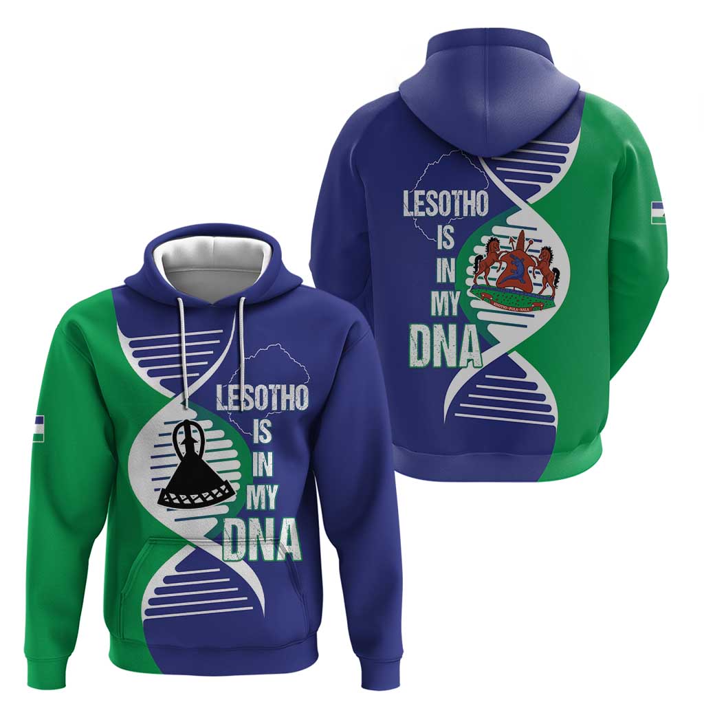 Lesotho Is In My DNA Hoodie Lesotho Map and Coat Of Arms LT15