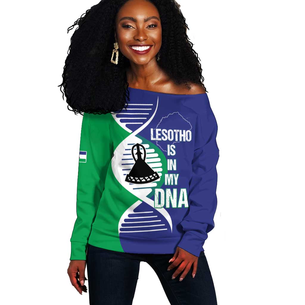 Lesotho Is In My DNA Off Shoulder Sweater LT15