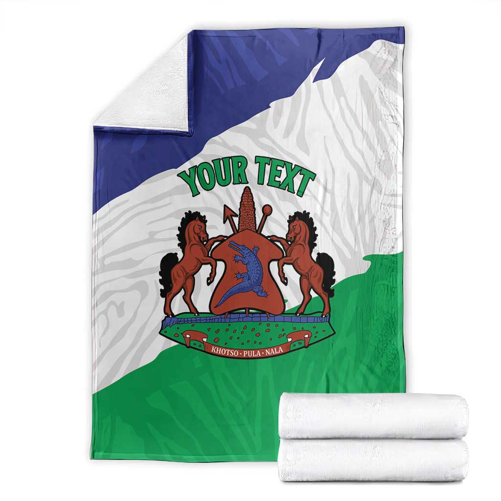 Personalised Afro Lesotho Blanket Coat Of Arms With Map - Grunge Style LT15