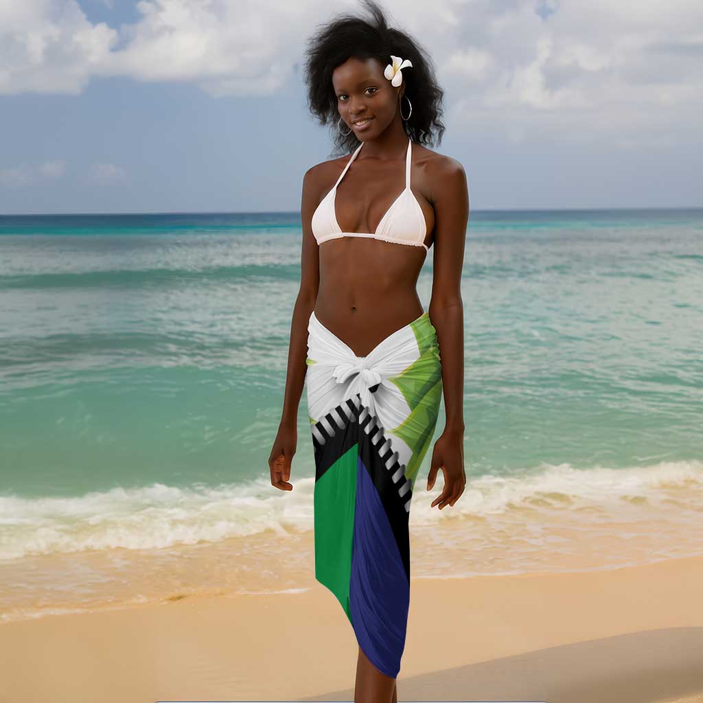 Personalised Afro Lesotho Sarong Black Rhinoceros Aloe Polyphylla LT15