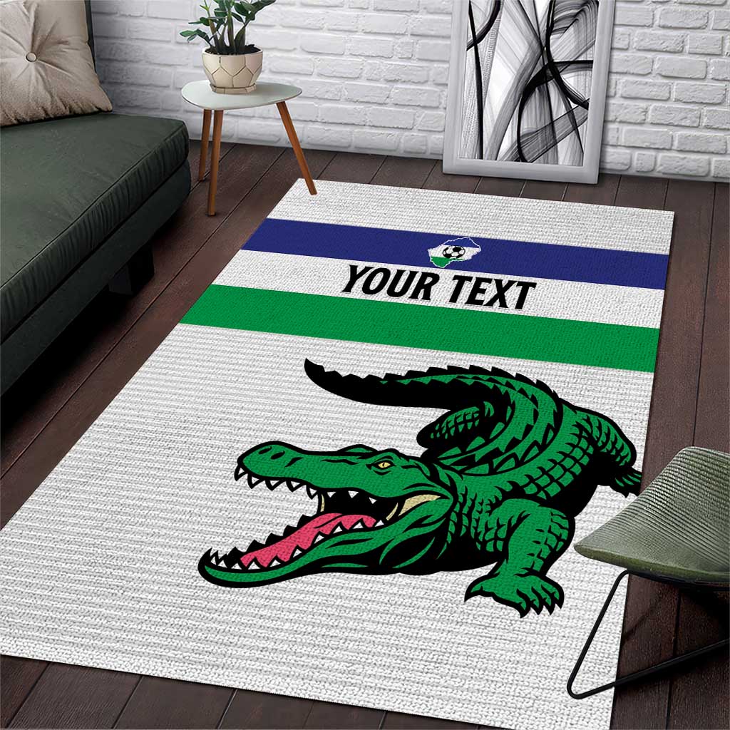 Custom Lesotho Football Area Rug Go Likuena Go LT15