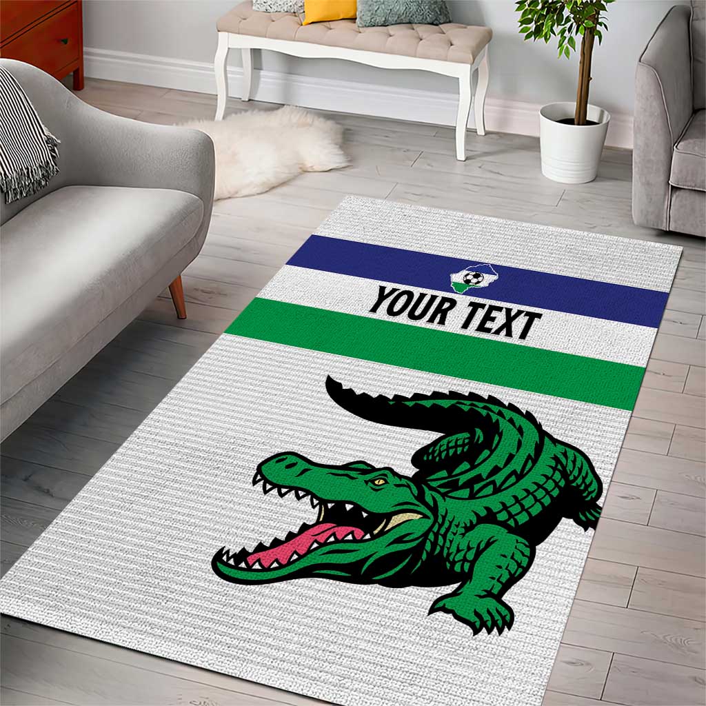 Custom Lesotho Football Area Rug Go Likuena Go LT15