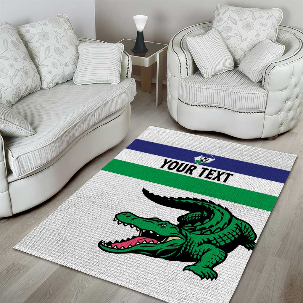 Custom Lesotho Football Area Rug Go Likuena Go LT15