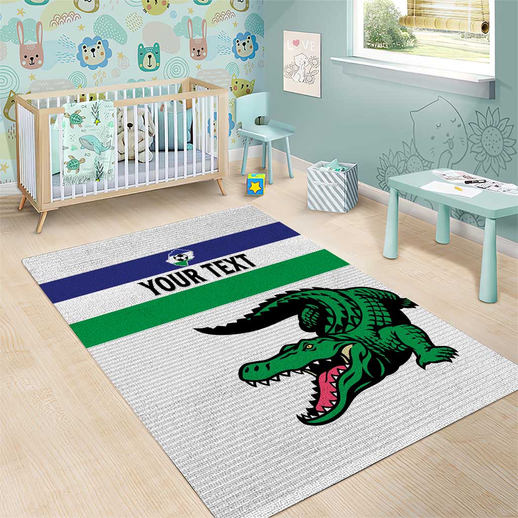 Custom Lesotho Football Area Rug Go Likuena Go LT15