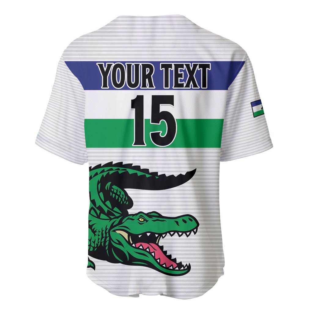 Custom Lesotho Football Baseball Jersey Go Likuena Go LT15