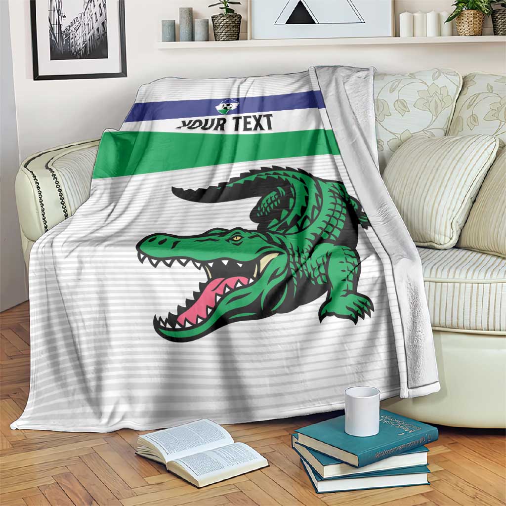 Custom Lesotho Football Blanket Go Likuena Go LT15