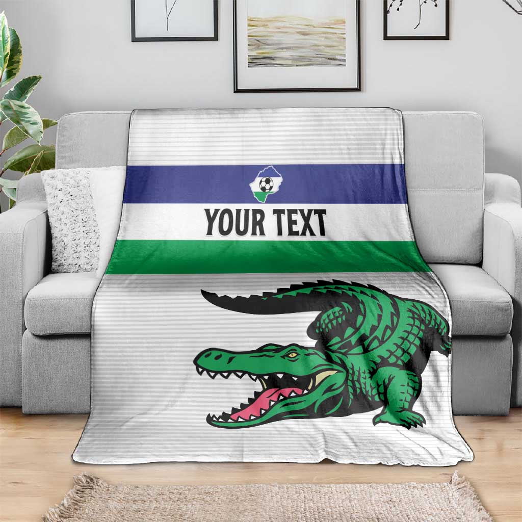 Custom Lesotho Football Blanket Go Likuena Go LT15