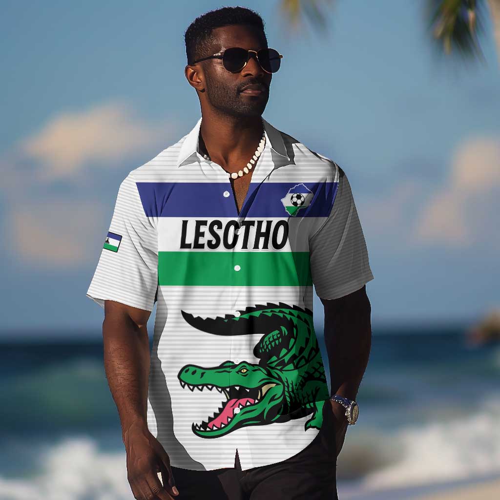 Custom Lesotho Football Hawaiian Shirt Go Likuena Go LT15