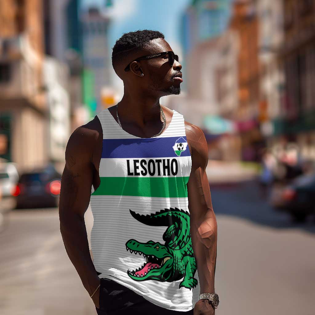 Custom Lesotho Football Men Tank Top Go Likuena Go LT15