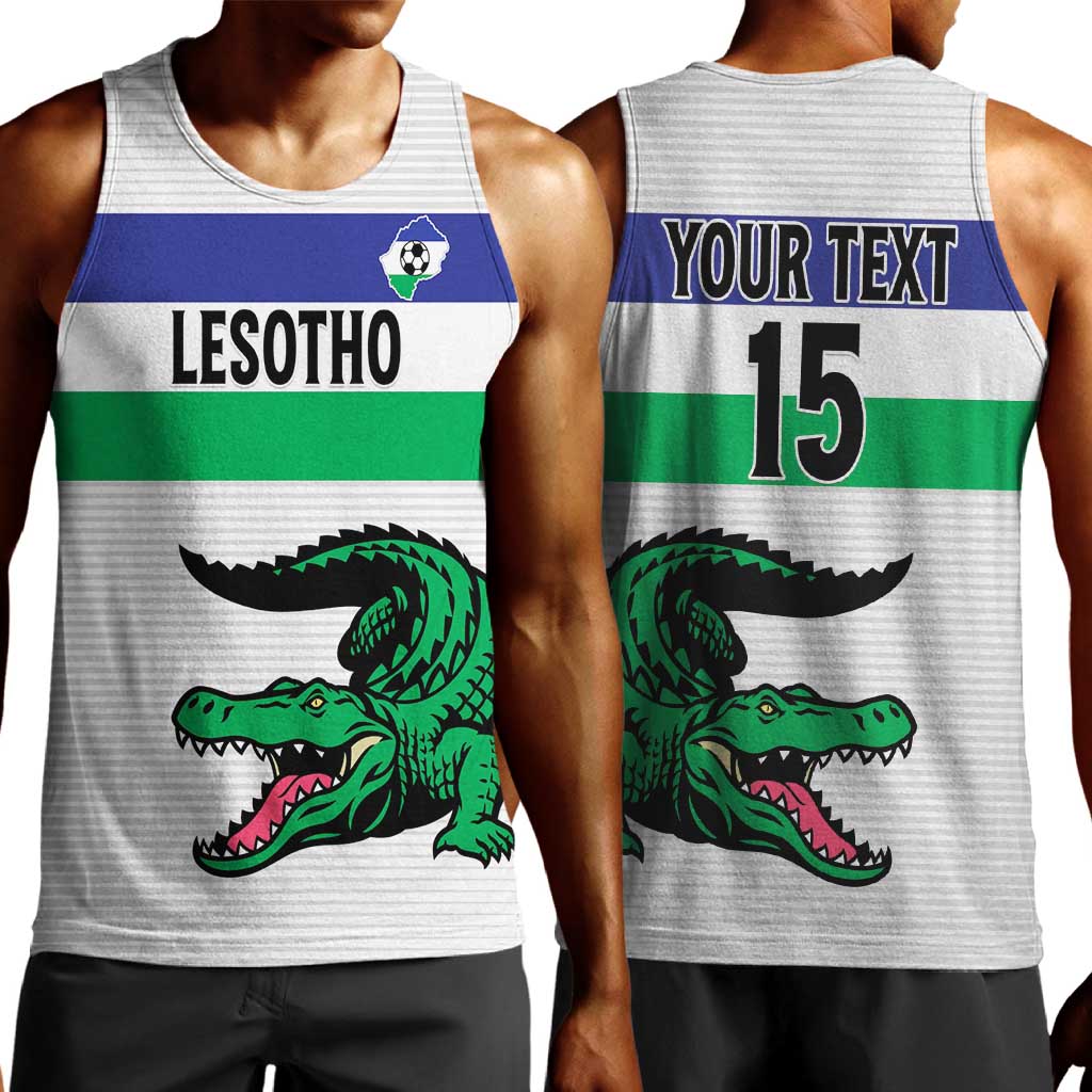 Custom Lesotho Football Men Tank Top Go Likuena Go LT15